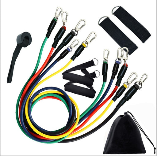 Multi-function Training 11 Piece Set Fitness Pull Rope - essentialdailypicks