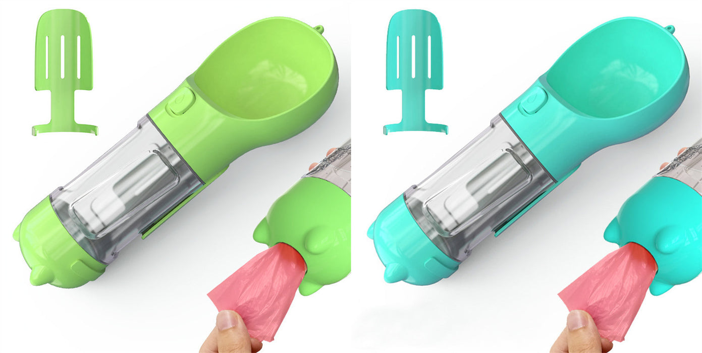 Portable foldable dog water bottle with bowl for outdoor use - essentialdailypicks