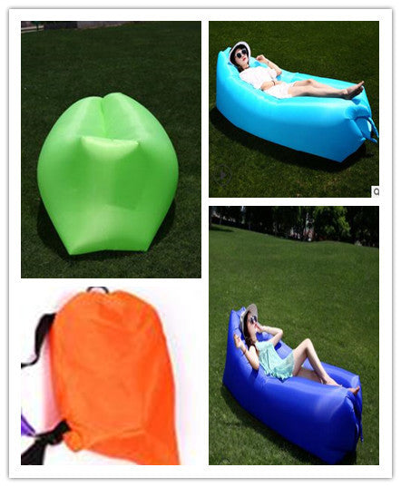 Inflatable Sofa Lazy Bag Camping Air Bed Lounger - essentialdailypicks