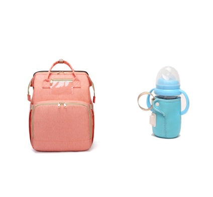 USB charging large capacity multi-functional mommy bed backpack - essentialdailypicks