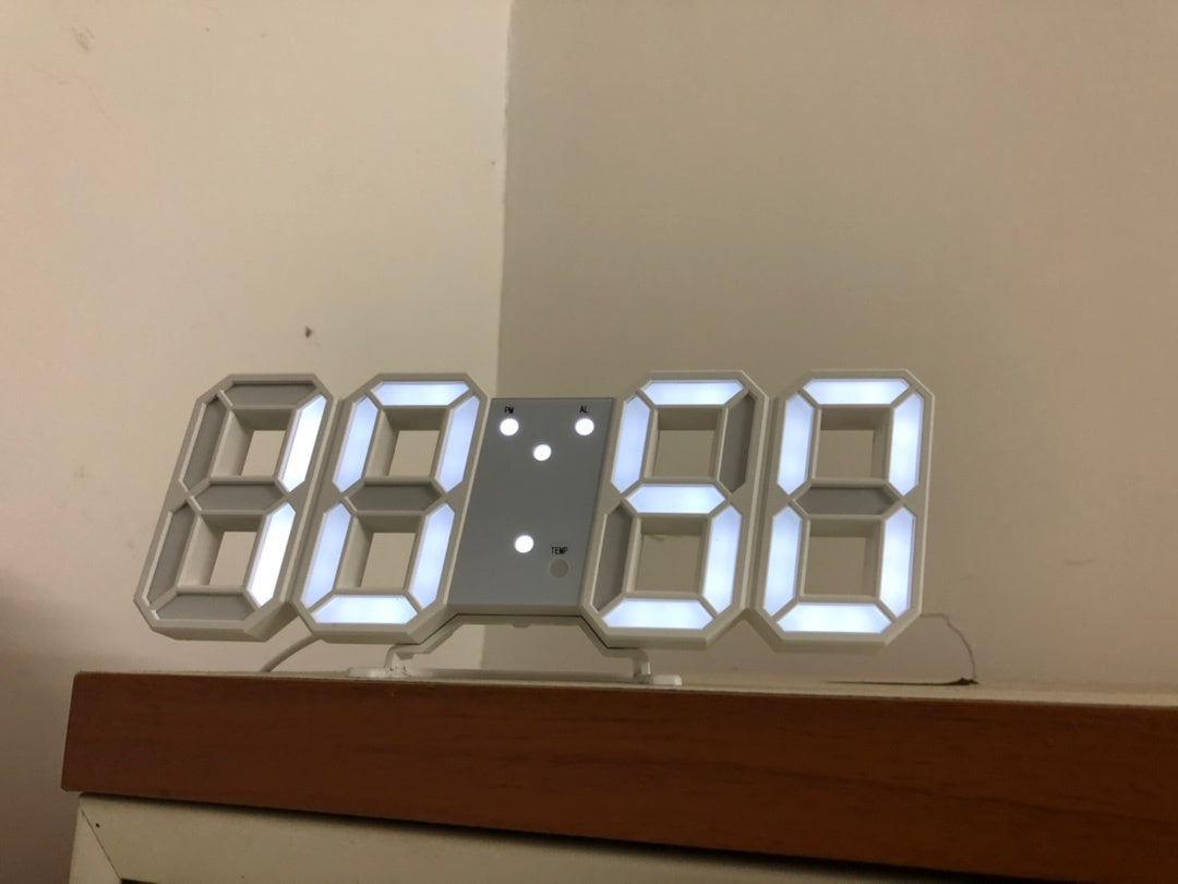 3D LED Digital Wall Clock, Simple And Versatile At Home