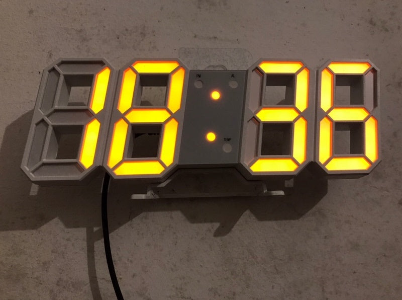 3D LED Digital Wall Clock, Simple And Versatile At Home