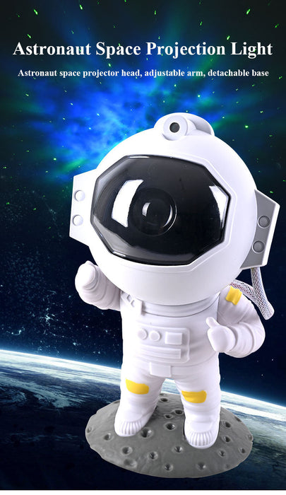 Galaxy star projector: astronaut-themed night light for home decor - essentialdailypicks