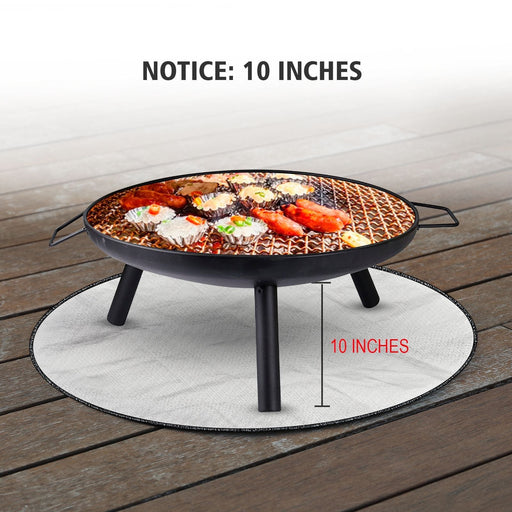 24inch Fireproof Outdoor Barbecue Fire Mat glass fiber