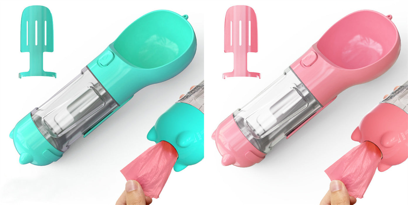 Portable foldable dog water bottle with bowl for outdoor use - essentialdailypicks