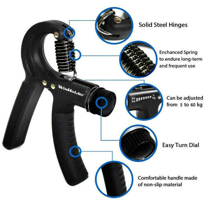 Adjustable hand grip strengthener for gym, fitness - essentialdailypicks