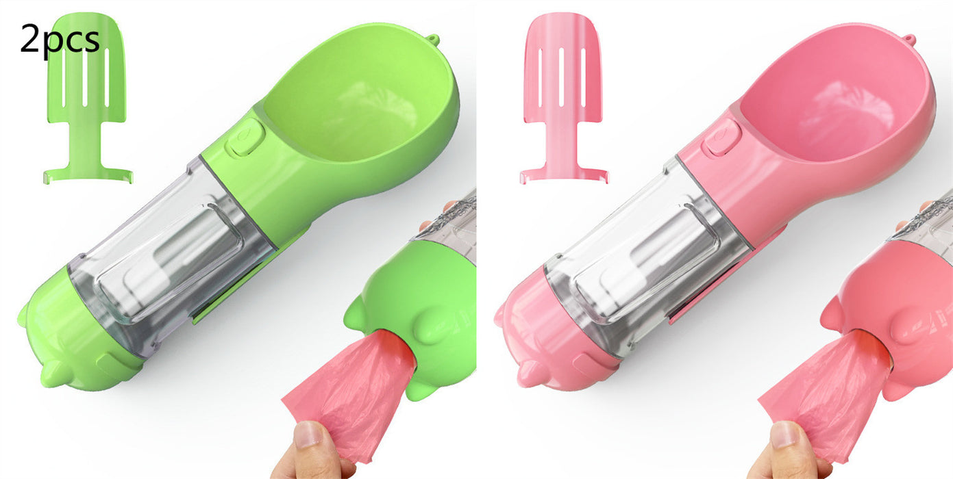 Portable foldable dog water bottle with bowl for outdoor use - essentialdailypicks