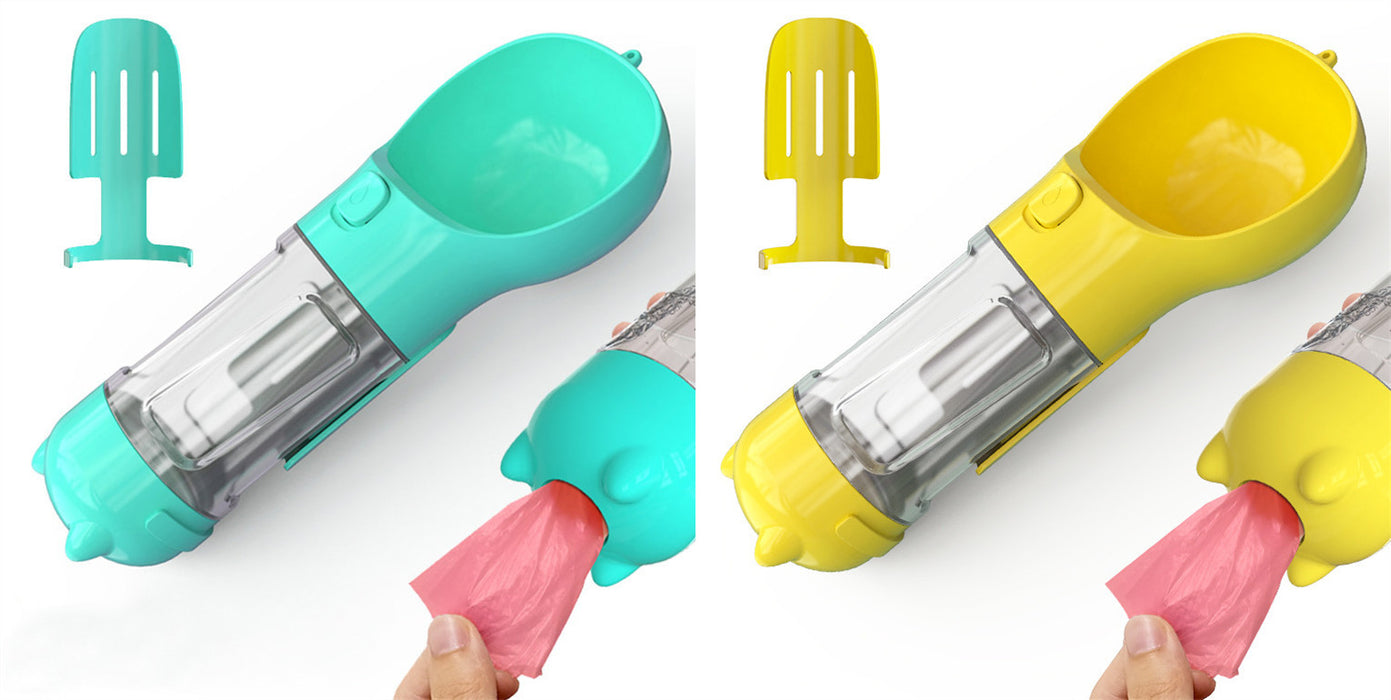 Portable foldable dog water bottle with bowl for outdoor use - essentialdailypicks