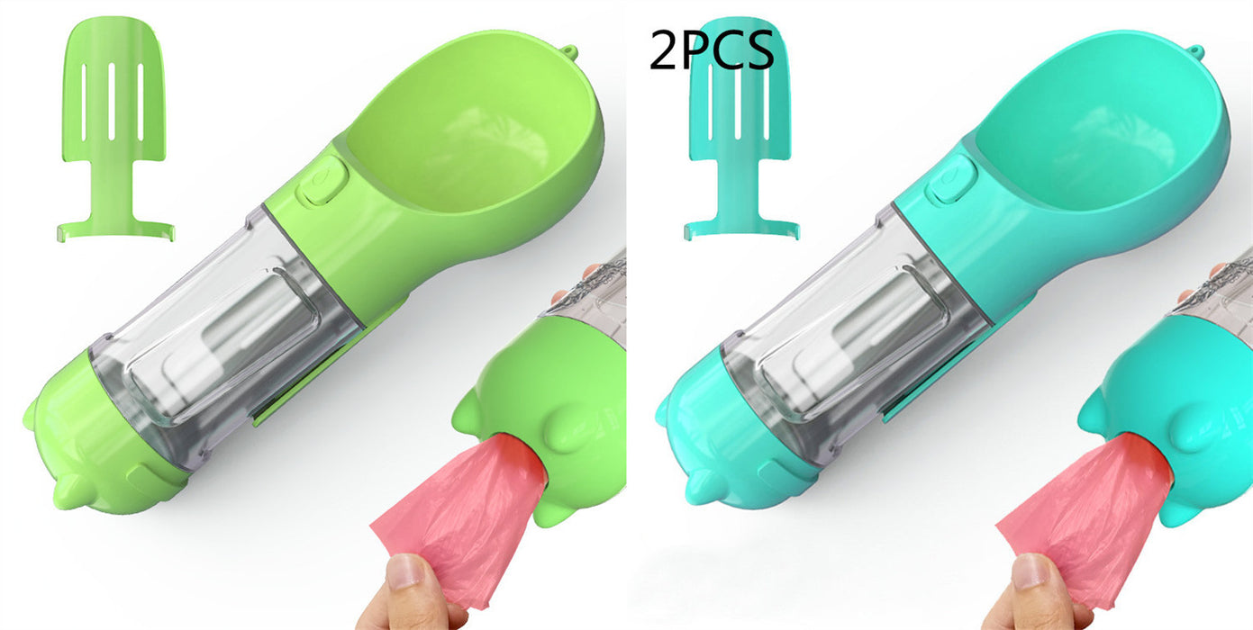 Portable foldable dog water bottle with bowl for outdoor use - essentialdailypicks