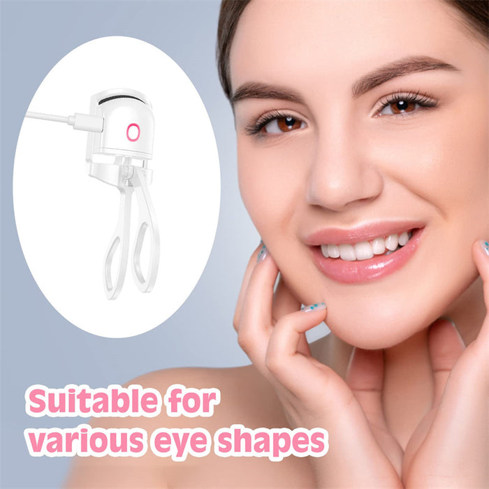 Portable Electric Ironing Heating Eyelash Curler - essentialdailypicks