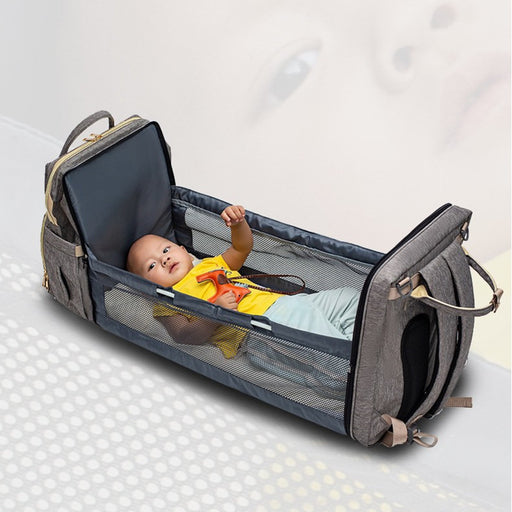 USB charging large capacity multi-functional mommy bed backpack - essentialdailypicks