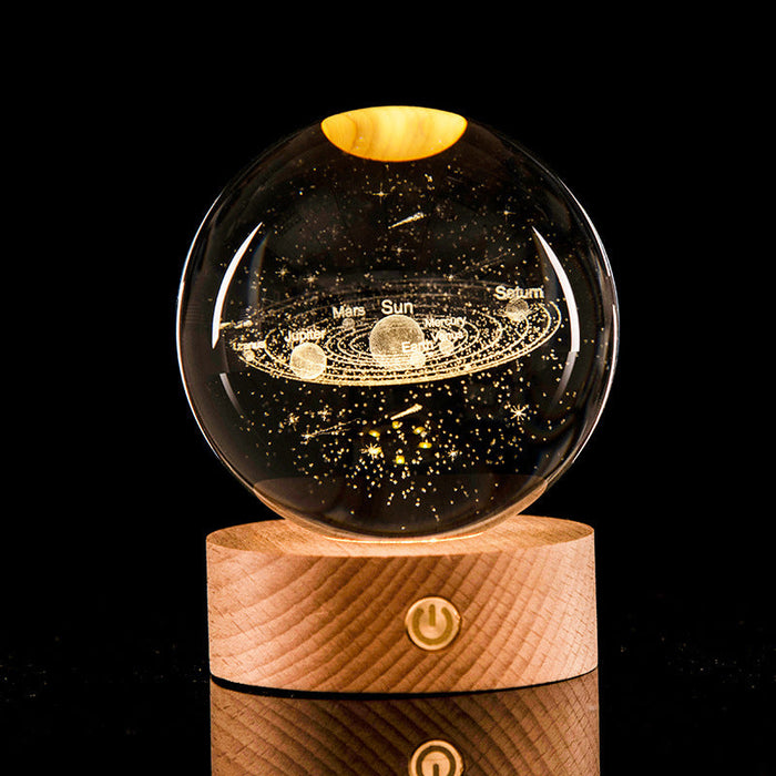 Galaxy Crystal Ball Decoration, 3D Laser Inner Carving - essentialdailypicks