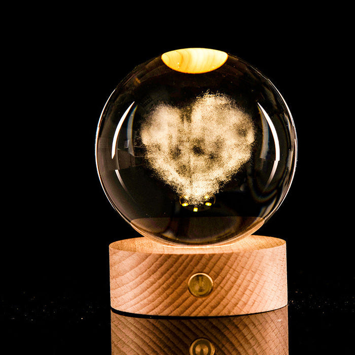 Galaxy Crystal Ball Decoration, 3D Laser Inner Carving - essentialdailypicks