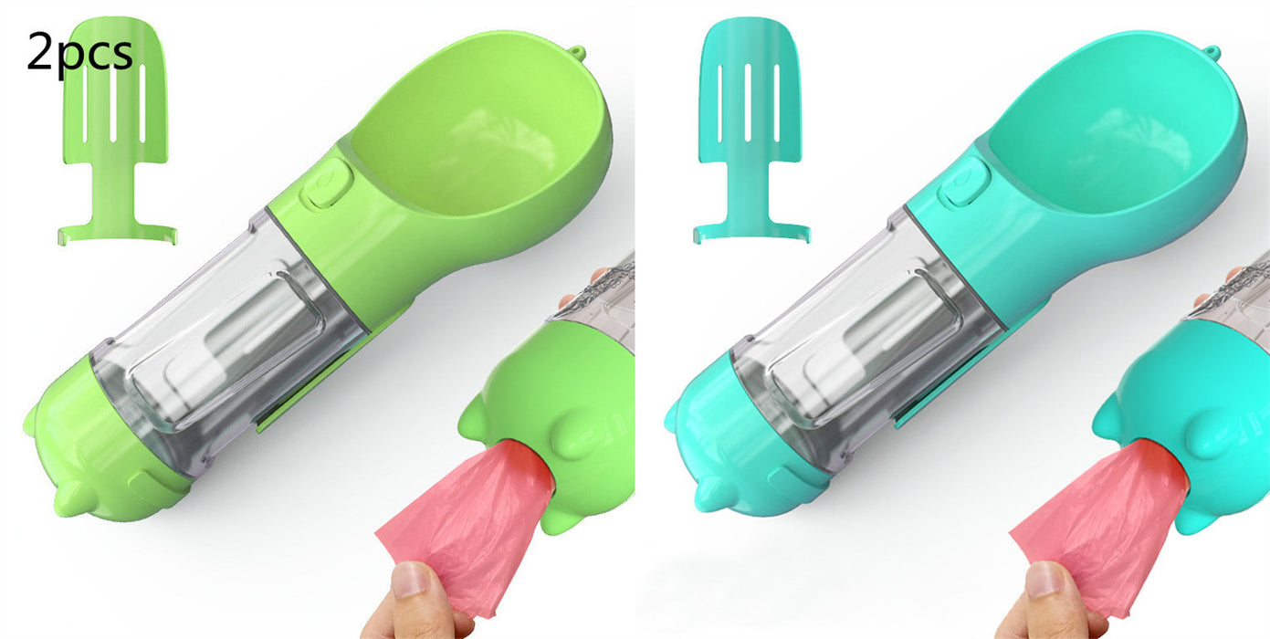 Portable foldable dog water bottle with bowl for outdoor use - essentialdailypicks