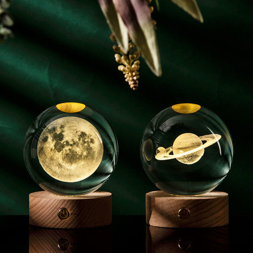 Galaxy Crystal Ball Decoration, 3D Laser Inner Carving - essentialdailypicks