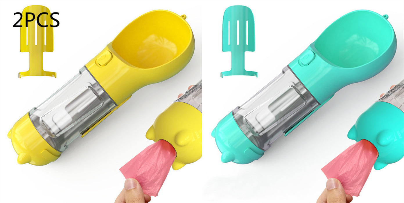 Portable foldable dog water bottle with bowl for outdoor use - essentialdailypicks