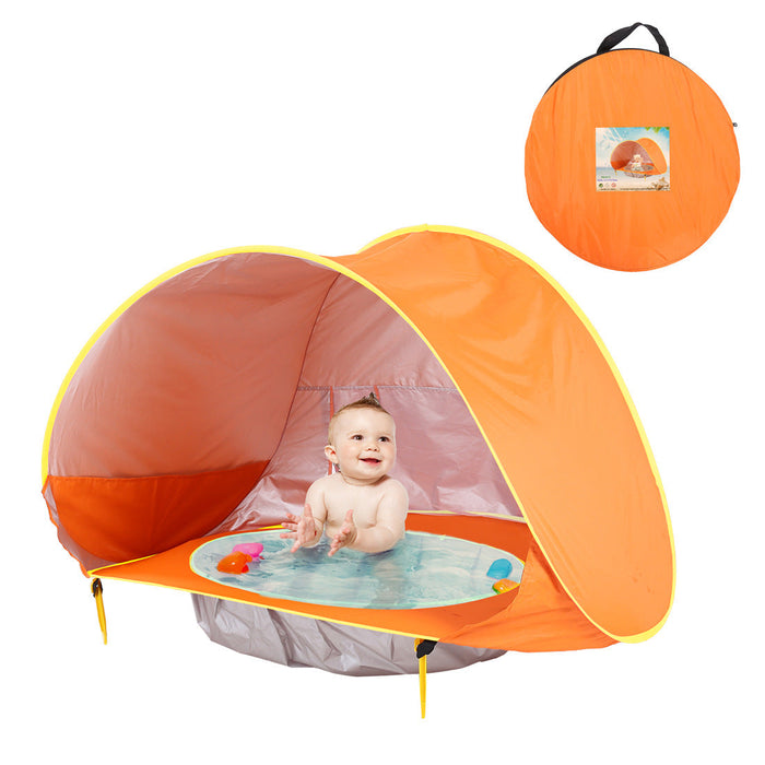 Baby beach tent: easy fold, waterproof, UV-protecting - essentialdailypicks