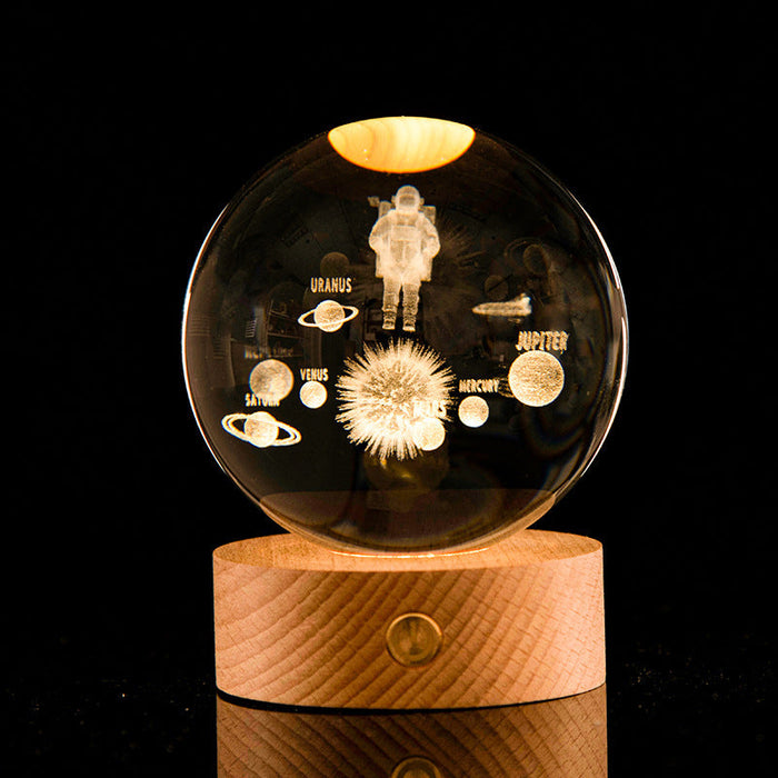 Galaxy Crystal Ball Decoration, 3D Laser Inner Carving - essentialdailypicks