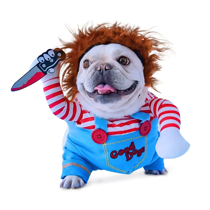 Funny Halloween Pet Dog Costume - Dog Pet Knife Costume