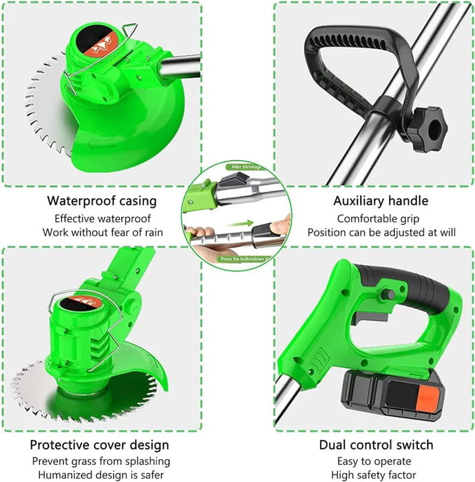 cordless 3-in-1 Garden Grass trimmer, 24V weed wacker - essentialdailypicks