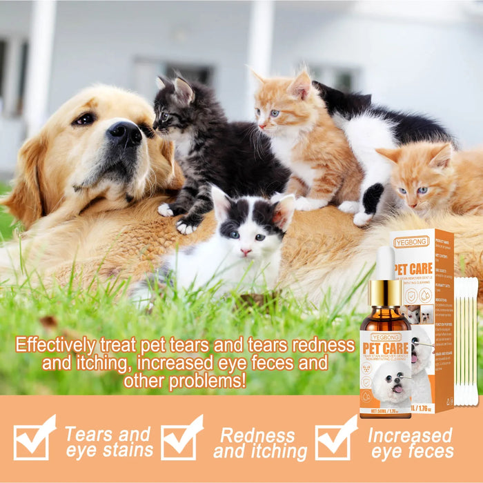 Dog eye wash drops: removes stains, relieves irritation - essentialdailypicks