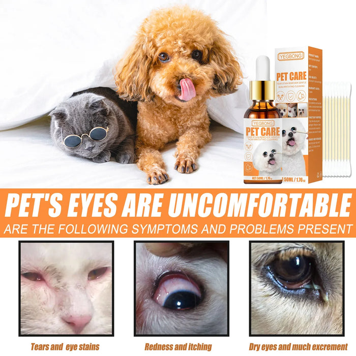 Dog eye wash drops: removes stains, relieves irritation - essentialdailypicks