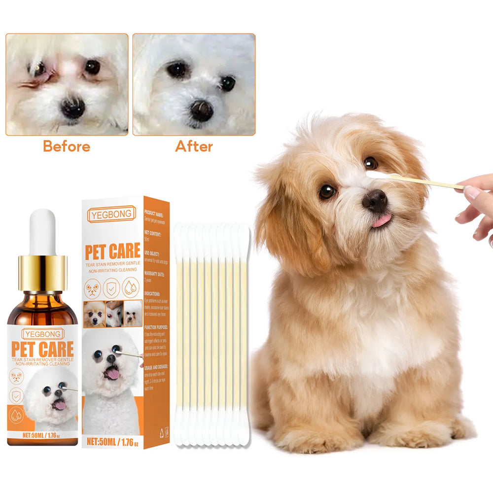 Dog eye wash drops: removes stains, relieves irritation - essentialdailypicks