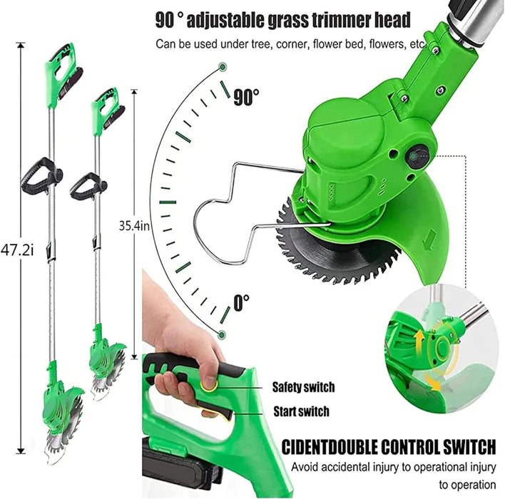 cordless 3-in-1 Garden Grass trimmer, 24V weed wacker - essentialdailypicks