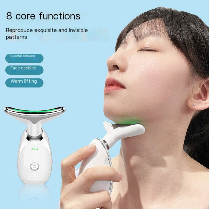 3-in-1 face massager: vibration, thermal