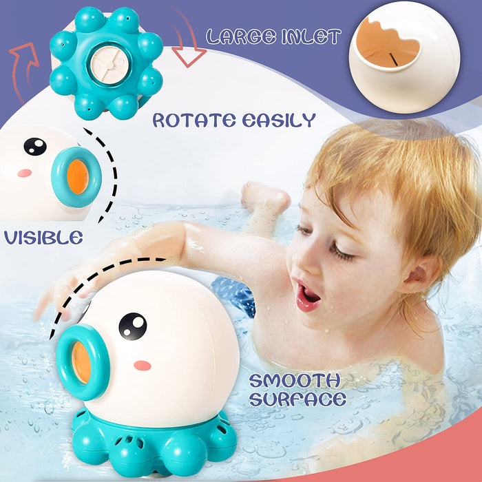 Octopus fountain bath toy for kids' summer water fun - essentialdailypicks