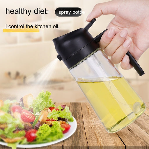 Two-in-one Glass Oil Pot Kitchen Soy Sauce Bottle - essentialdailypicks