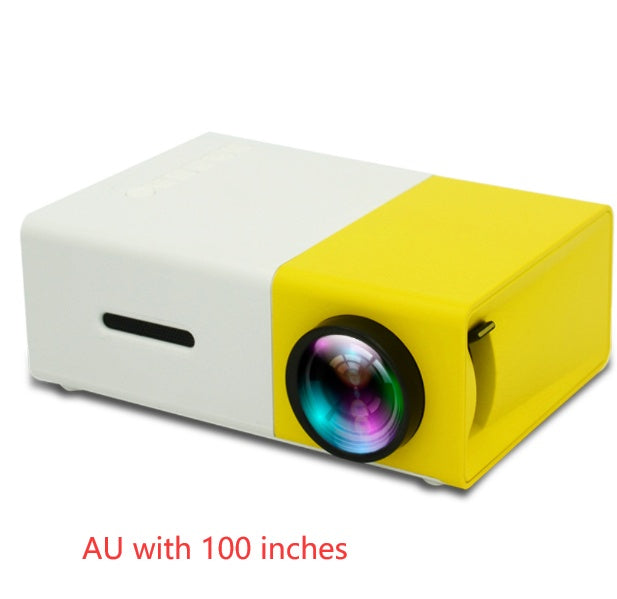 Portable YG300 Mini Projector, 3D HD LED Home Theater Cinema - essentialdailypicks