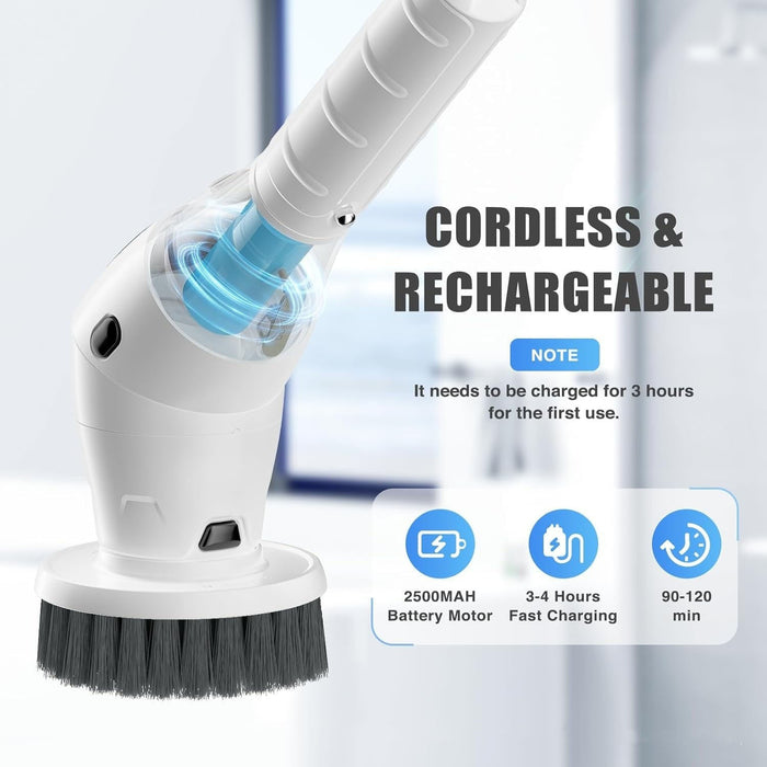 8-in-1 electric cleaning brush long handle multi-functional - essentialdailypicks