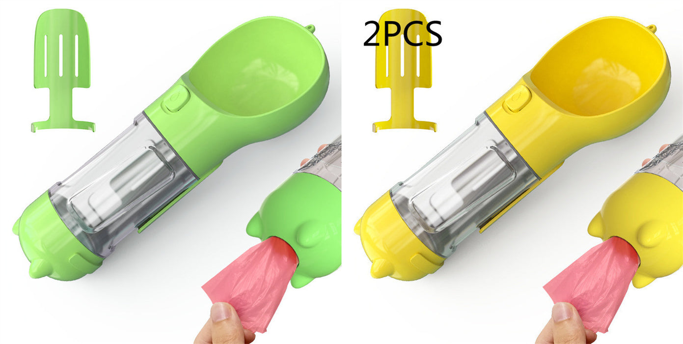 Portable foldable dog water bottle with bowl for outdoor use - essentialdailypicks