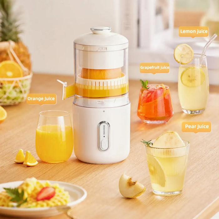 Portable wireless electric juicer for oranges, lemons, and fruits - essentialdailypicks