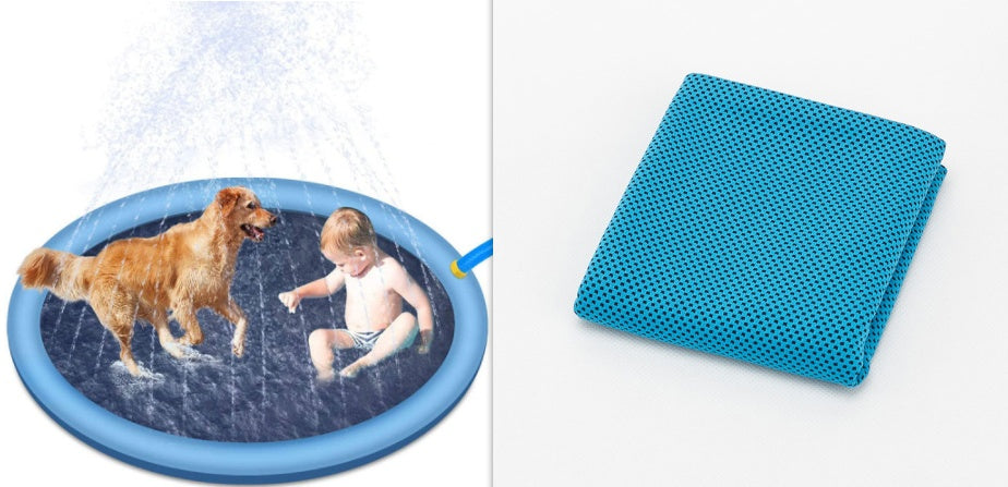 Water Splash Pad For Pets & Kids-Make Your Pets Summer Enjoyable With Our Pad - essentialdailypicks