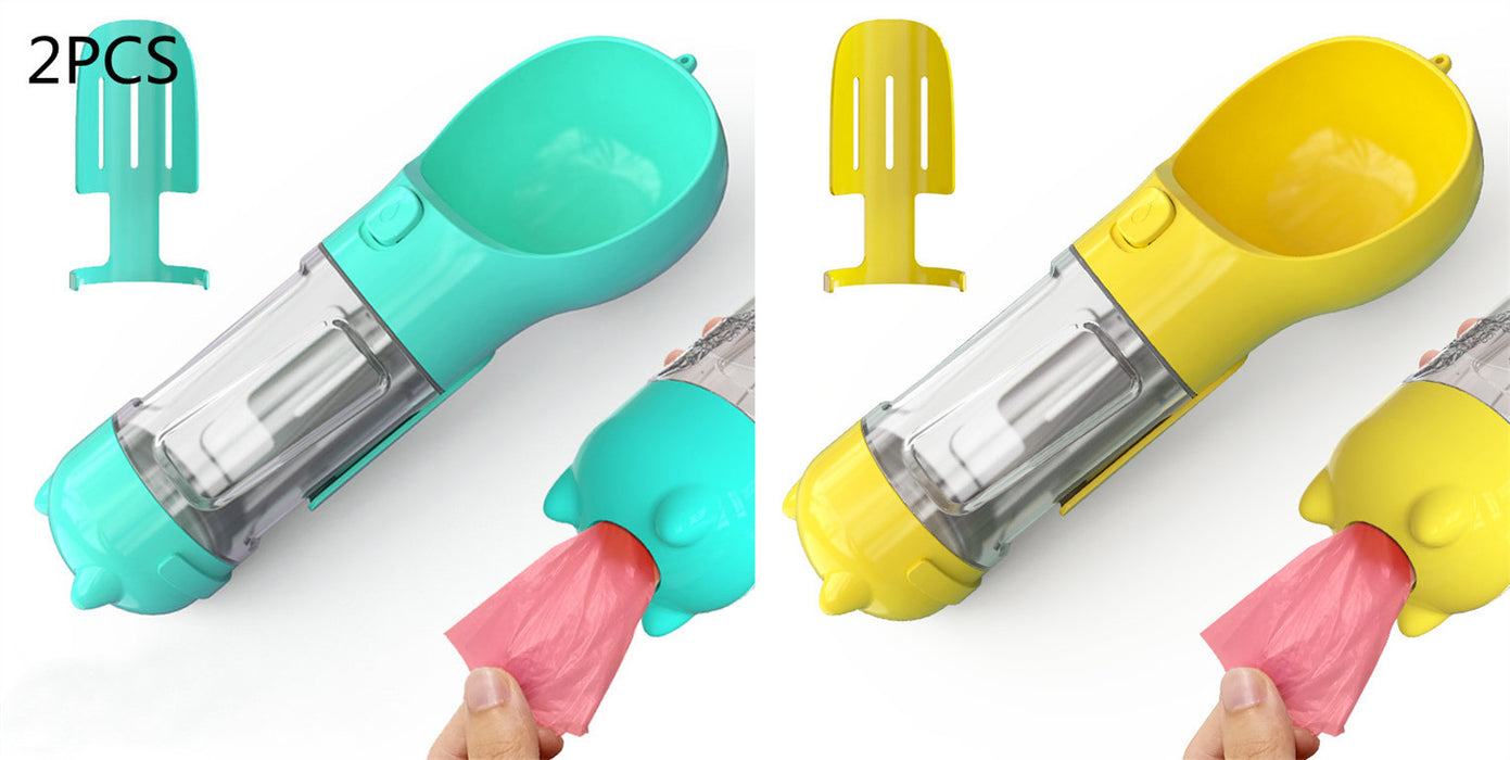 Portable foldable dog water bottle with bowl for outdoor use - essentialdailypicks