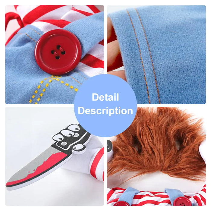 Funny Halloween Pet Dog Costume - Dog Pet Knife Costume